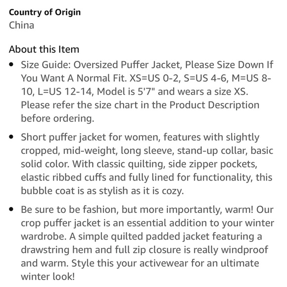 NWOT women’s winter oversized puffer jacket - Picture 6 of 7